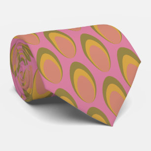 Colourful Groovy Retro 70s Pattern Neck Tie