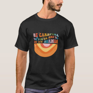 Colourful Groovy Typography t shirt for men