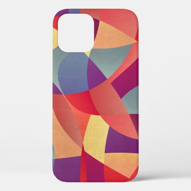 Colourful Grunge: Geometric Triangles Background Case-Mate iPhone Case (Back)