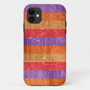 Colourful grunge stripes wall background graphic iPhone 11 case