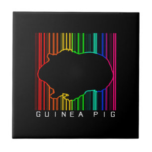 Colourful Guinea Pig Cute Guinea Lover Cute Pe Ceramic Tile