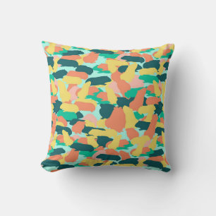 Colourful Guinea Pigs Print Art Gift Lovers Cushion