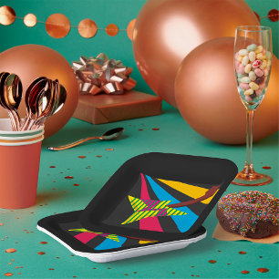 Colourful Guitar Paper Plate