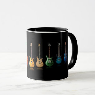 Colourful Guitar Player Music Lover Mug