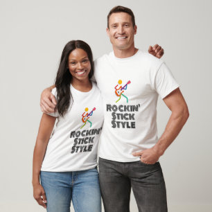 Colourful Guitarist Stick Figure T-Shirt