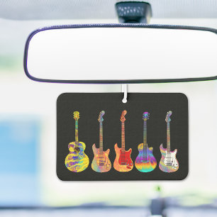 Colourful Guitars Car Air Freshener