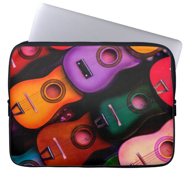 Colourful Guitars Laptop Sleeve (Front)