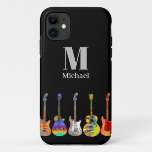 Colourful Guitars Monogram Case-Mate iPhone Case