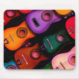 Colourful Guitars Mouse Pad