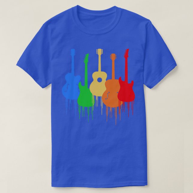 Colourful guitars  T-Shirt (Design Front)