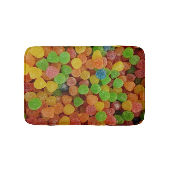 Colourful Gumdrops Candy Bath Mat (Front)