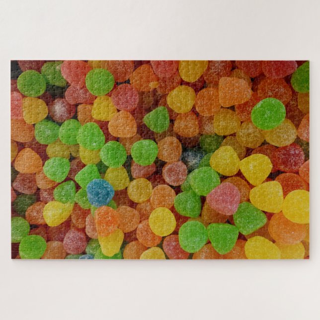 Colourful Gumdrops Candy Jigsaw Puzzle (Horizontal)