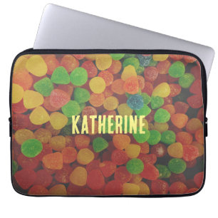 Colourful Gumdrops Candy Personalised Quirky Laptop Sleeve