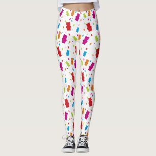 Colourful Gummy Bear Dot Pattern Leggings
