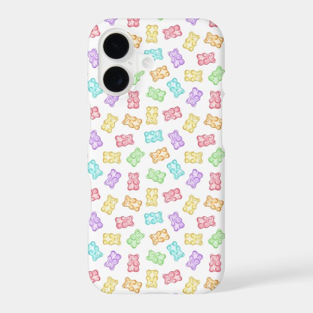 Colourful Gummy Bear Pattern | Cute Candy Rainbow  (Back)