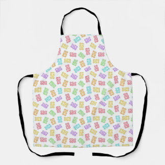 Colourful Gummy Bear Pattern | Cute Candy Rainbow Apron