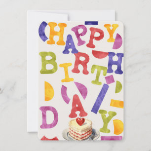 Colourful Gummy Birthday Card 