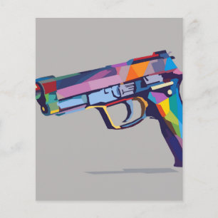 Colourful gun