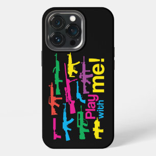 Colourful guns iPhone 13 pro case