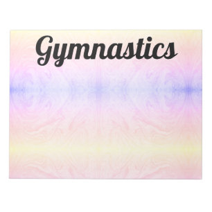 Colourful GYMNASTICS Notepad