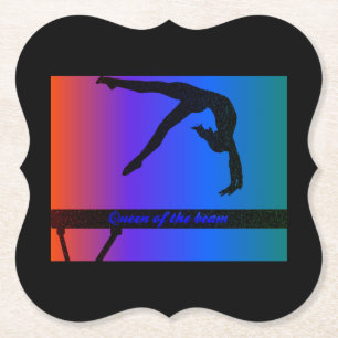 Colourful Gymnastics Paper Coasters