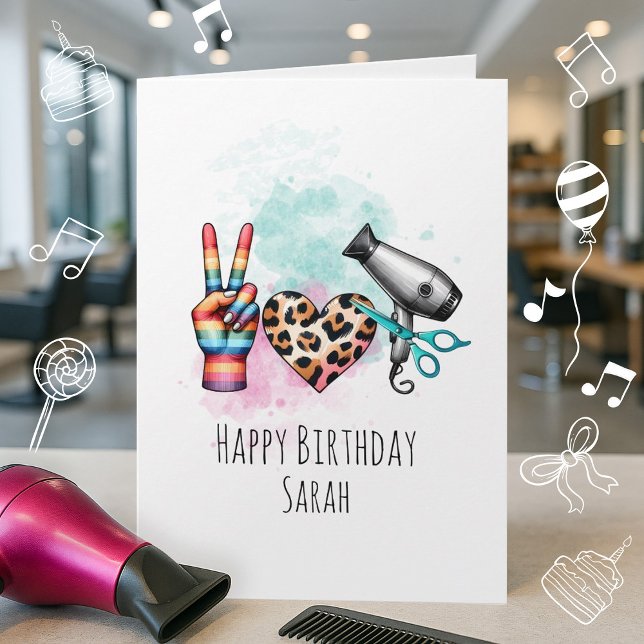 Colourful Hairdresser Birthday Card for Friend (Creator Uploaded)