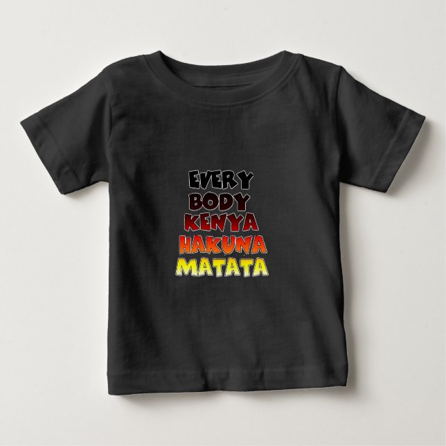 Colourful Hakuna Matata: A Kenyan Celebration Baby T-Shirt (Front)