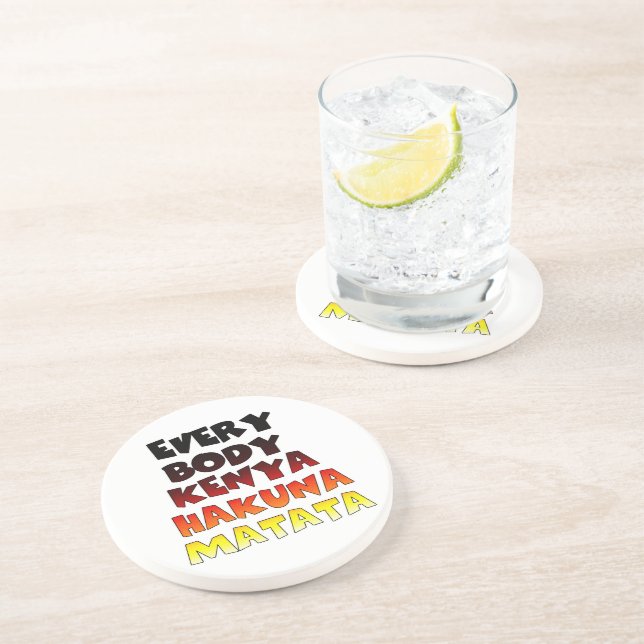 Colourful Hakuna Matata: A Kenyan Celebration Coaster (Side)