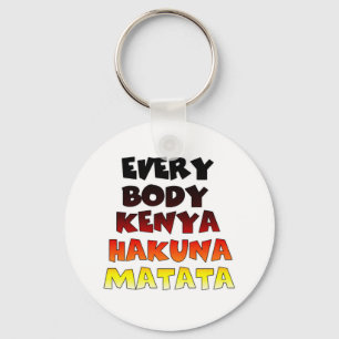 Colourful Hakuna Matata: A Kenyan Celebration Key Ring