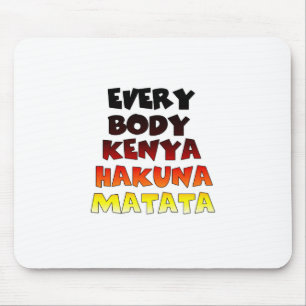 Colourful Hakuna Matata: A Kenyan Celebration Mouse Pad
