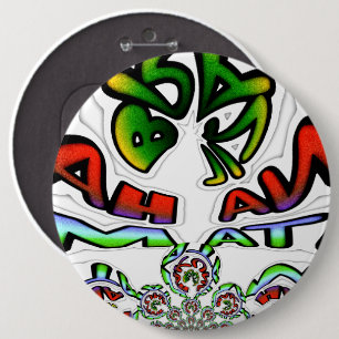 Colourful Hakuna Matata Graffiti Art Print 6 Cm Round Badge