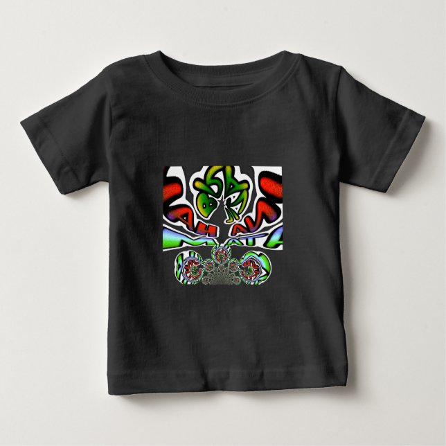 Colourful Hakuna Matata Graffiti Art Print Baby T-Shirt (Front)