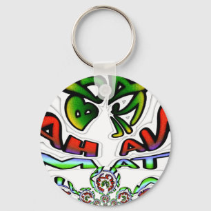 Colourful Hakuna Matata Graffiti Art Print Key Ring