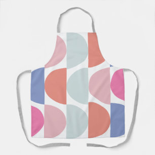 Colourful Half Circle Geometric Pattern Apron