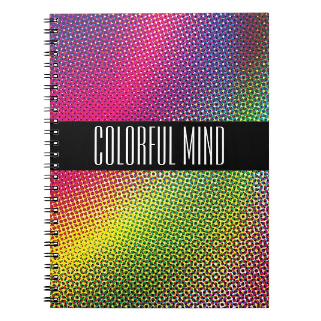 Colourful Halftone Notebook (Front)