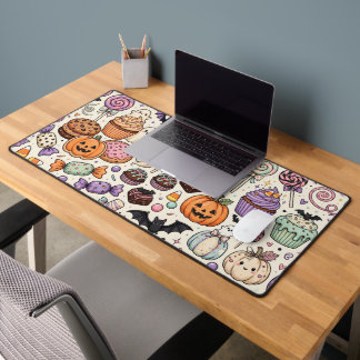 Colourful Halloween Candy Shop Desk Mat