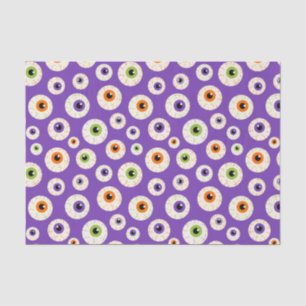 Colourful Halloween Eyeballs Pattern Tissue Paper