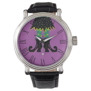 Colourful Halloween Funny Witch Feet Watch