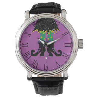 Colourful Halloween Funny Witch Feet Watch