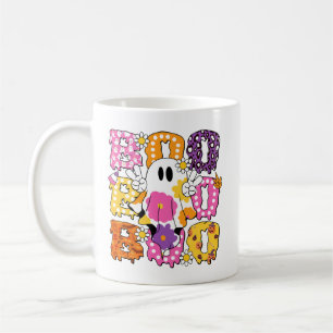 Colourful Halloween Ghost 'BOO' Mug - Ceramic Coff