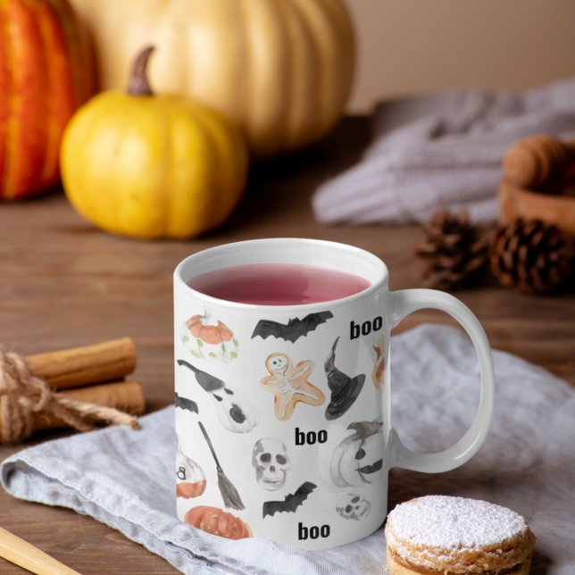 Colourful Halloween Scary Pattern |Happy Halloween Coffee Mug (Creator Uploaded)