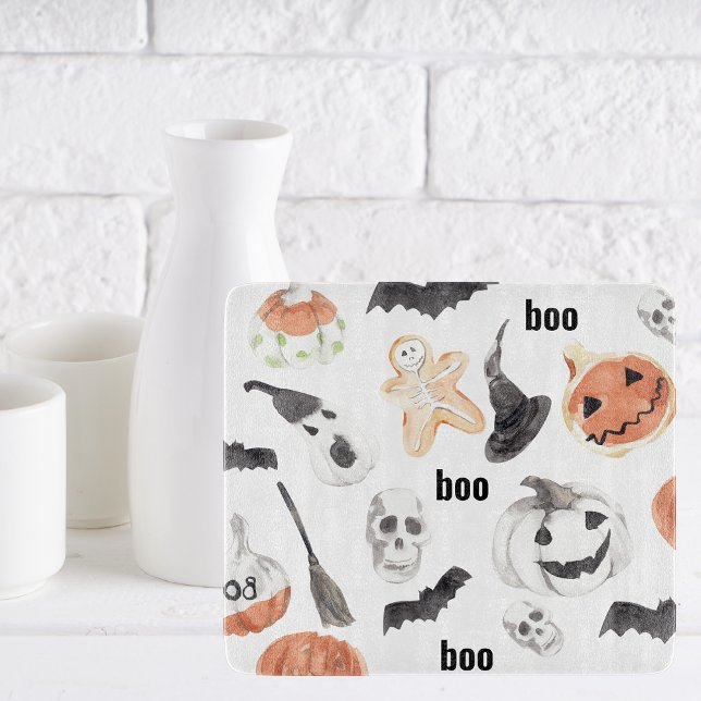 Colourful Halloween Scary Pattern |Happy Halloween Cutting Board (Creator Uploaded)