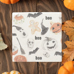 Colourful Halloween Scary Pattern |Happy Halloween Stone Coaster<br><div class="desc">Colourful Halloween Scary Pattern |Happy Halloween</div>