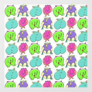 Colourful Hamster Butts Pattern