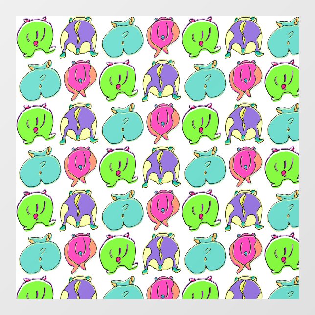Colourful Hamster Butts Pattern (Sheet)