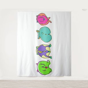 Colourful Hamster Butts Tapestry