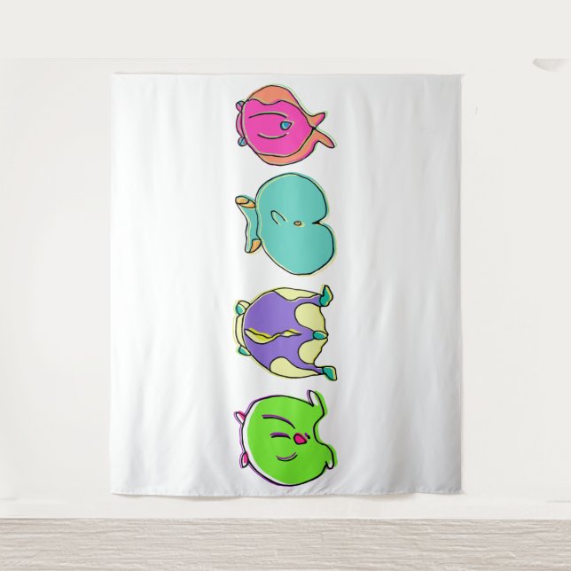 Colourful Hamster Butts Tapestry (Front)
