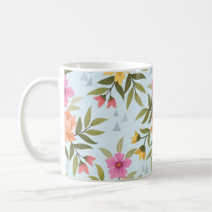 Colourful Hand Draw Flowers  Coffee Mug