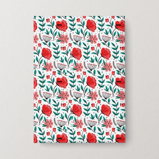 Colourful Hand Drawn Floral Pattern. (Front)