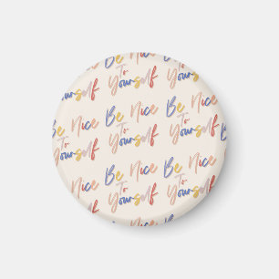 Colourful Hand Drawn Motivational Pattern Magnet